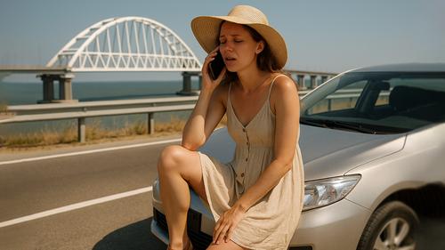 Крымский мост закрывался ночью на пятнадцать минут